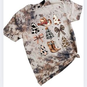 Western Preppy Biw Christmas Sublimation T-Shirt